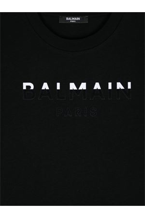 tshirt in cotone nero BALMAIN PARIS KIDS | BV8Q01Z1751930